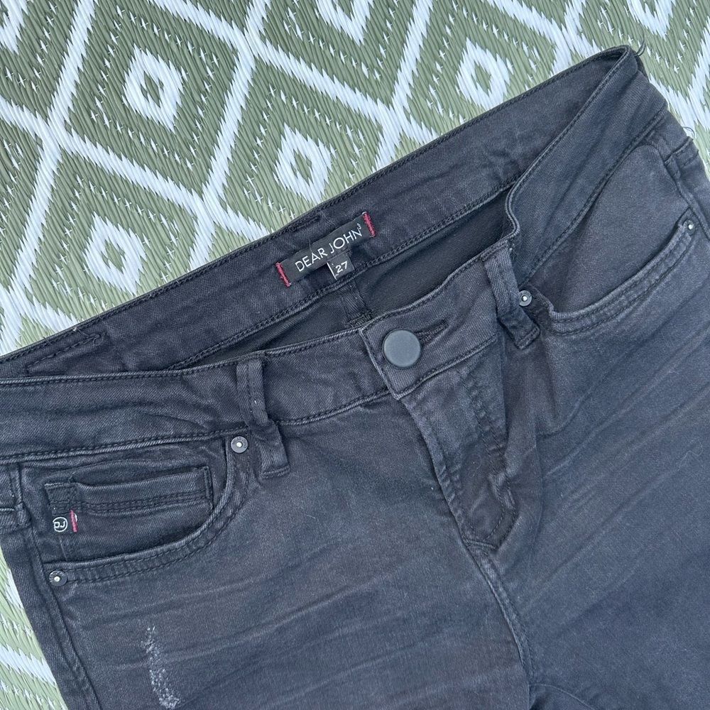 Dear John Black distressed jeans - women’s 27 - Picture 3 of 4